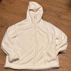 Faded Glory Cream Fleece Jacket
